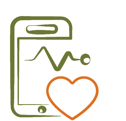 Mobile health icon